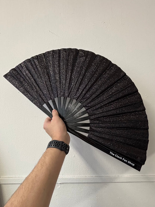 Black Glitter Fan