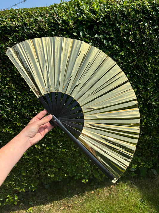 Gold Metallic Fan