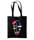 Elliott Barnicle Face Tote Bag Black