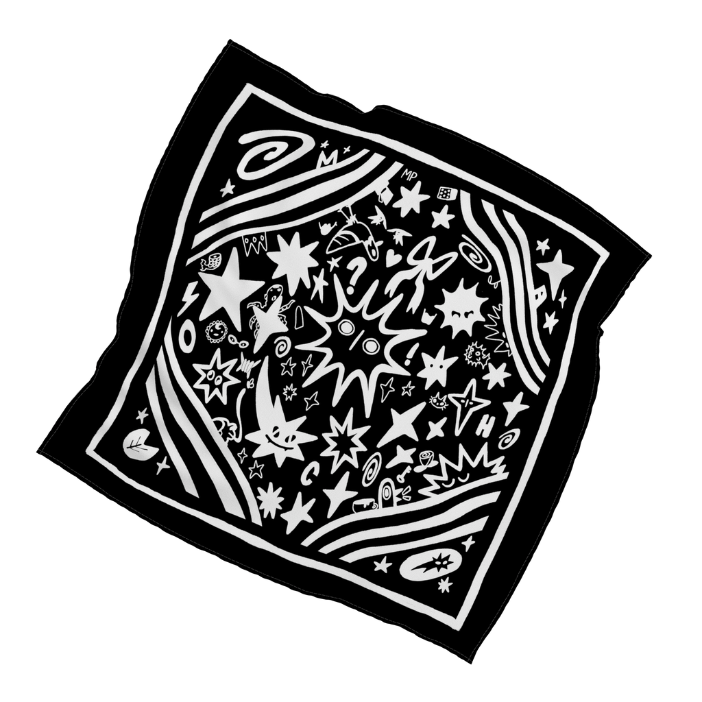 Mocha Illustrated Bandana