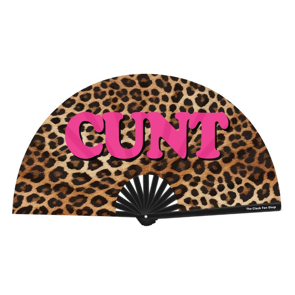 Cunt Leopard Print Fan