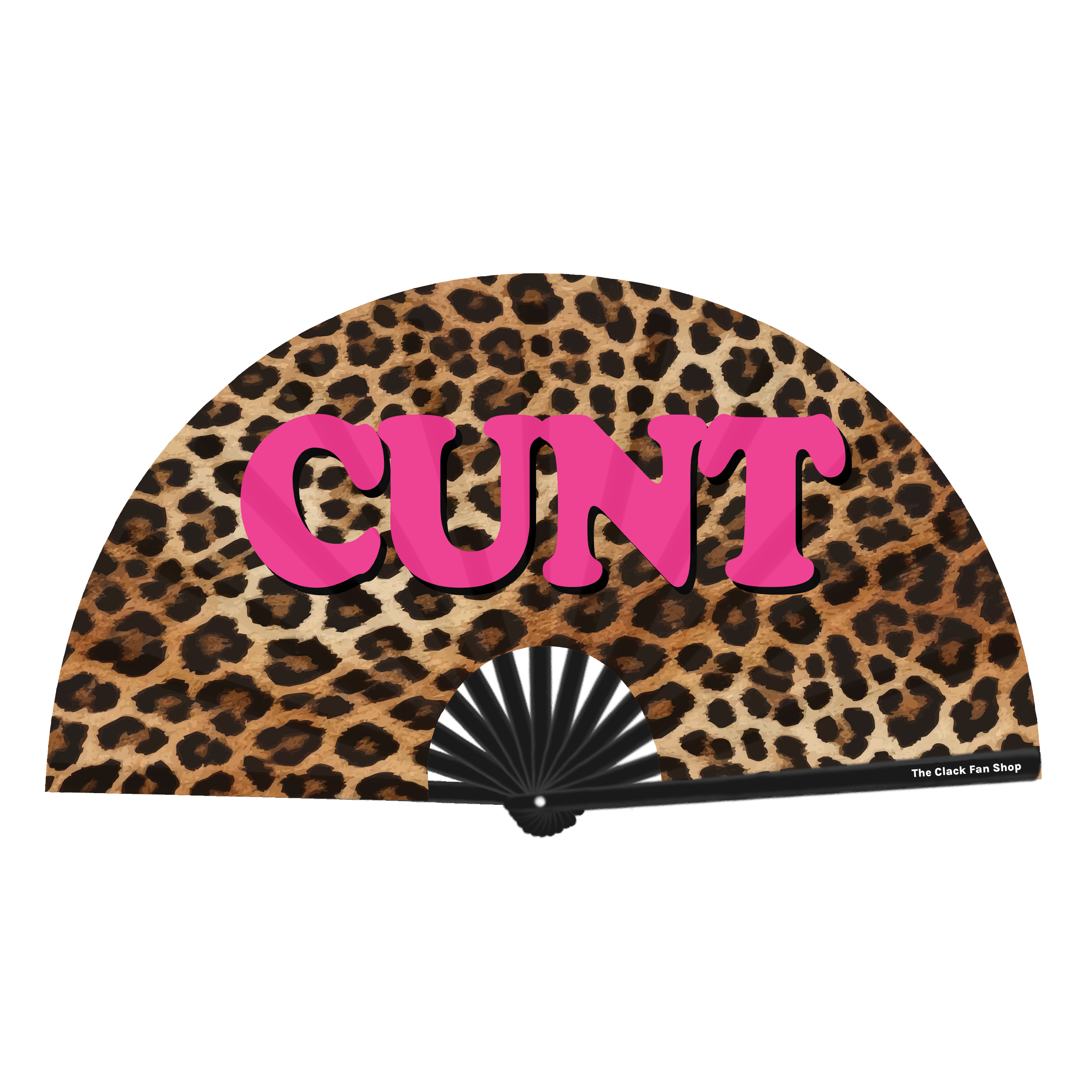 Cunt Leopard Print Fan