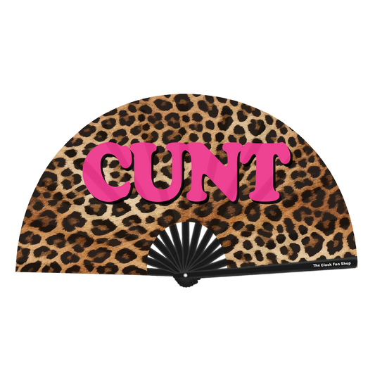 Cunt Leopard Print Fan