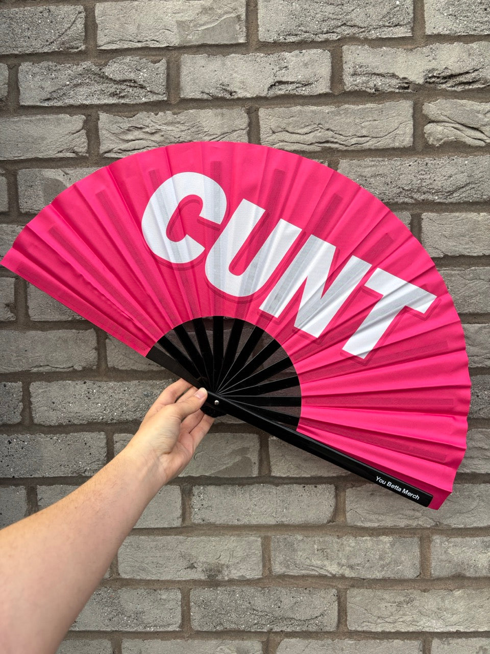 Pink Background Cunt Fan