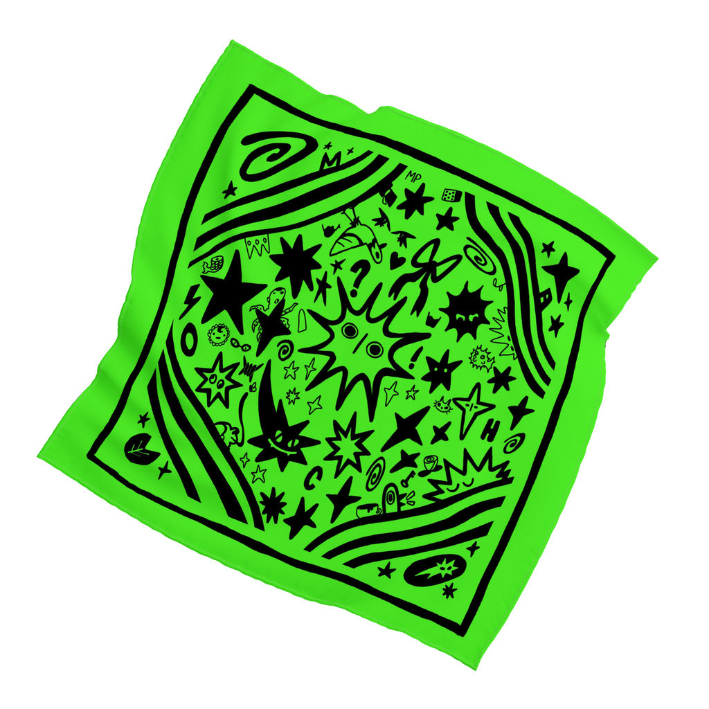 Mocha Illustrated Bandana
