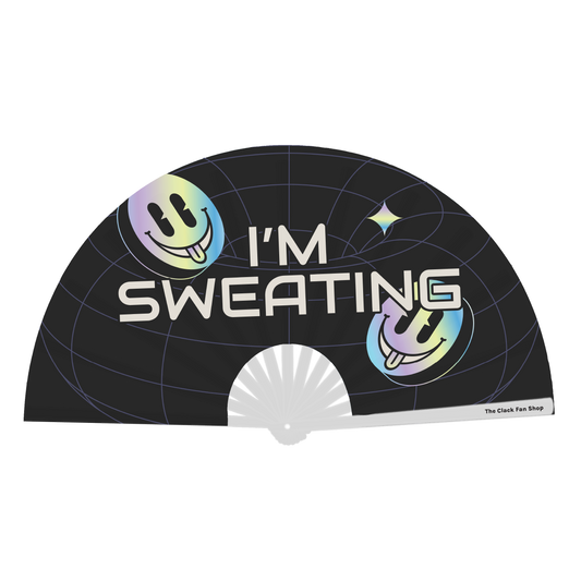 I'm Sweating Fan (White Handle)