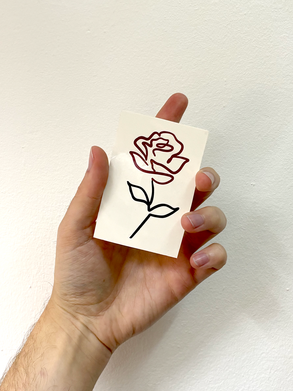 Naya Thorn Rose Temporary Tattoo