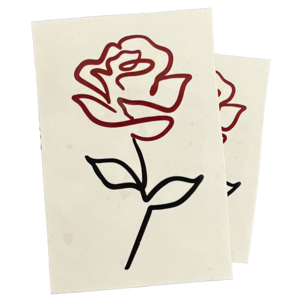 Naya Thorn Rose Temporary Tattoo