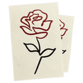 Naya Thorn Rose Temporary Tattoo