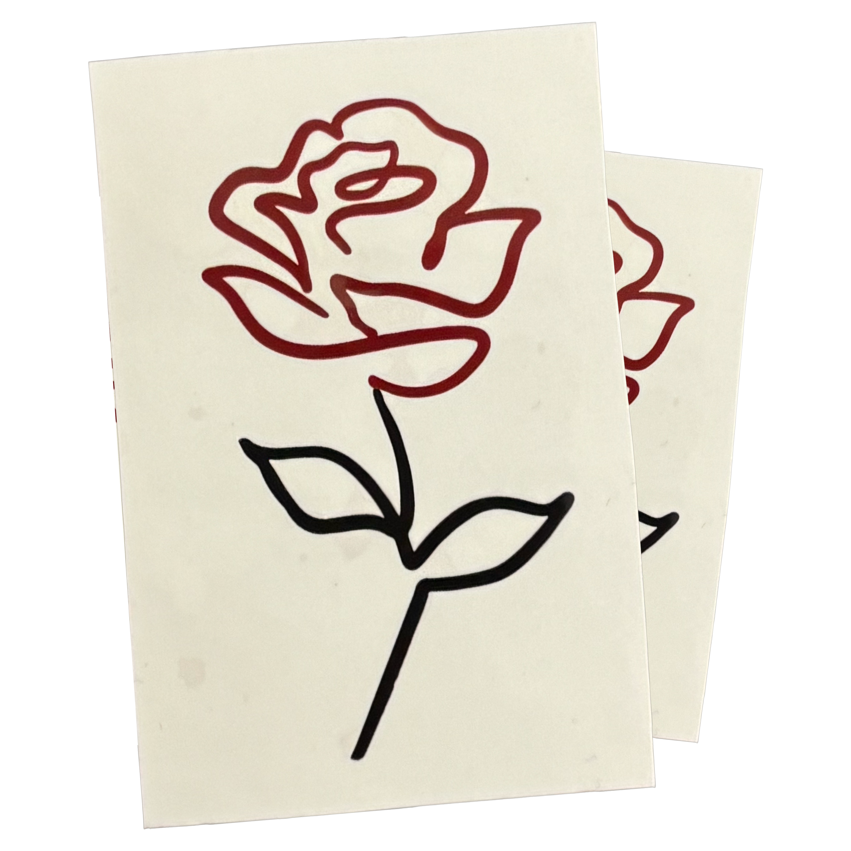 Naya Thorn Rose Temporary Tattoo
