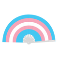 Trans Flag Fan