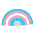 Trans Flag Fan