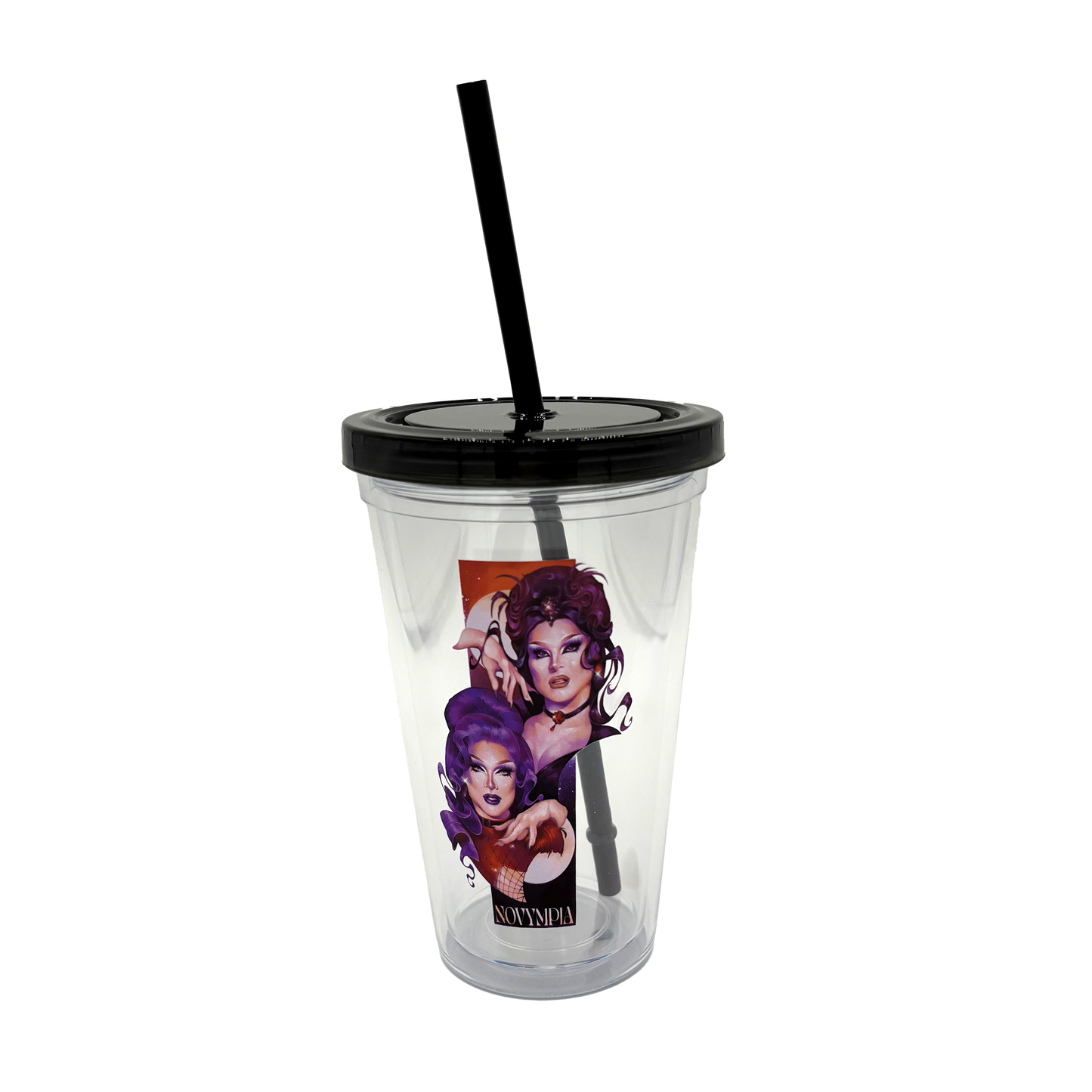 Novympia Black Translucent Tumbler