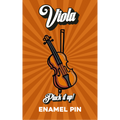Viola Pluck It Up Pin Badge