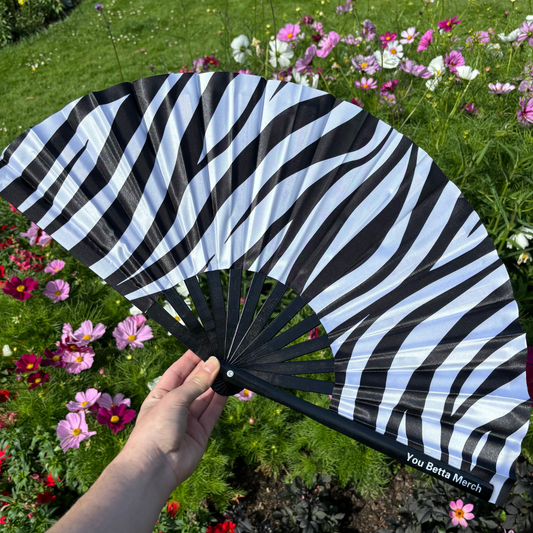 Zebra Print Fan