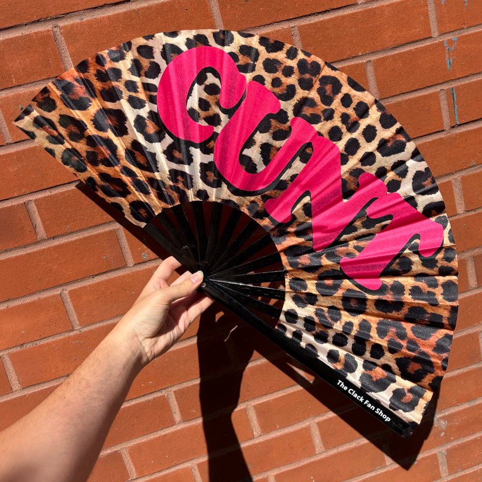 Cunt Leopard Print Fan