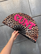 Cunt Leopard Print Fan