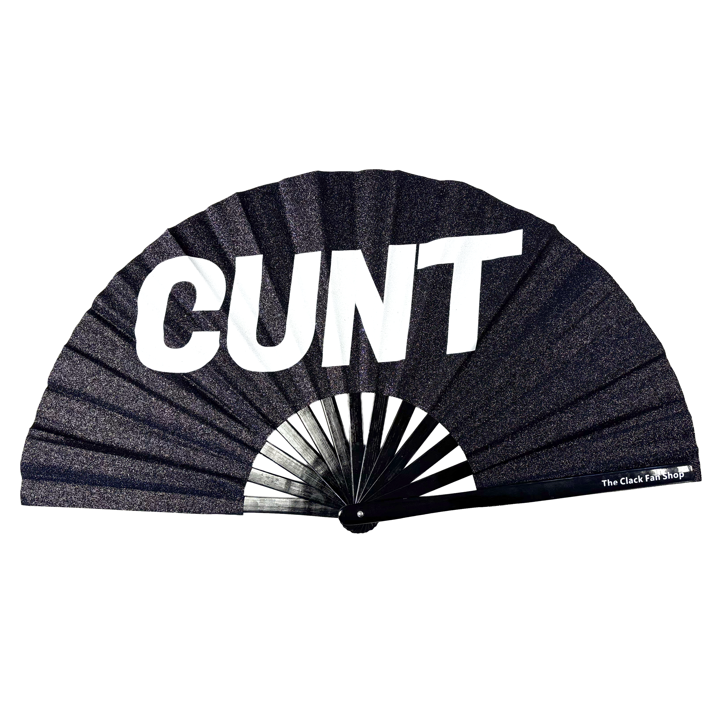 Black Glitter Cunt Fan