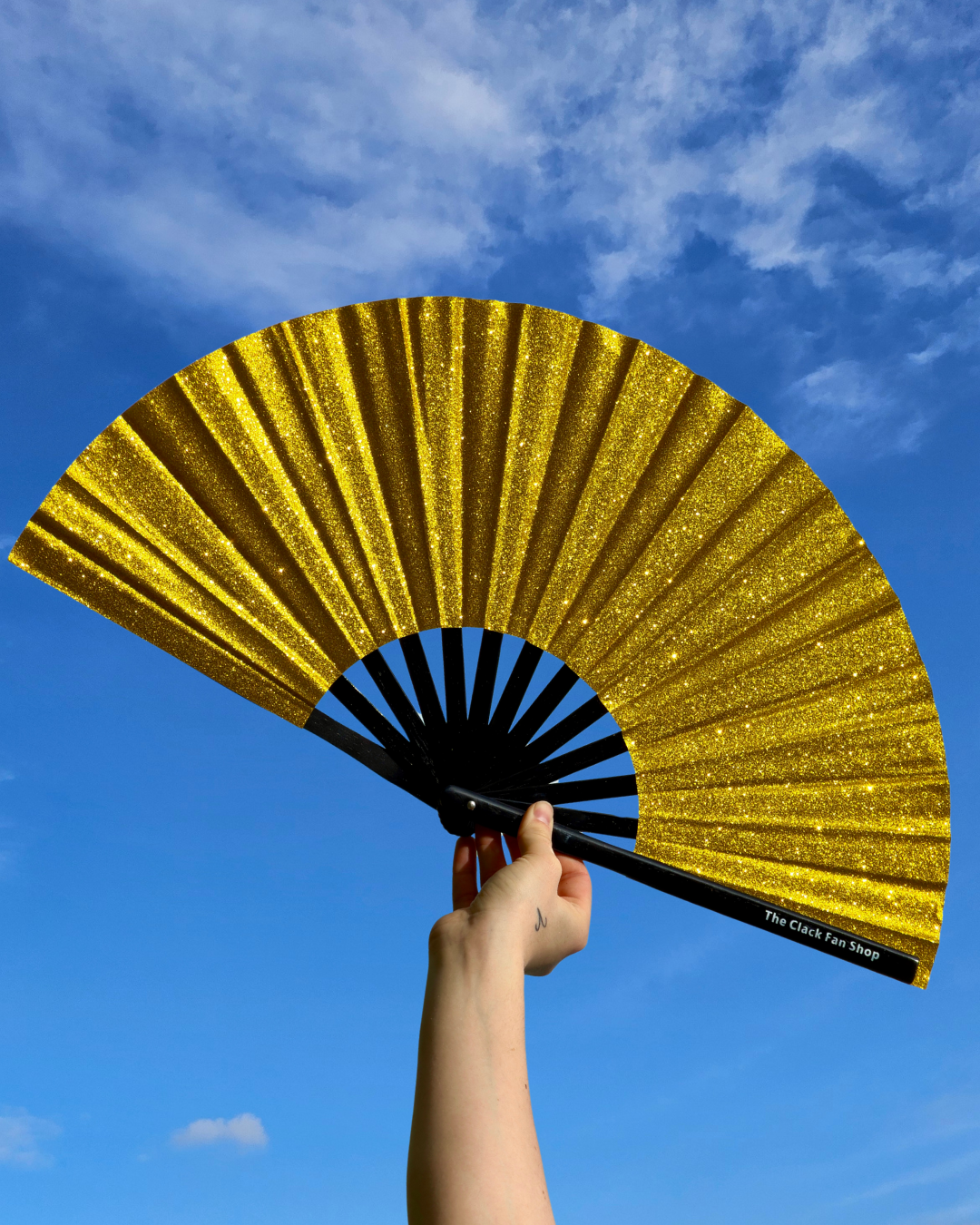 Gold Glitter Fan