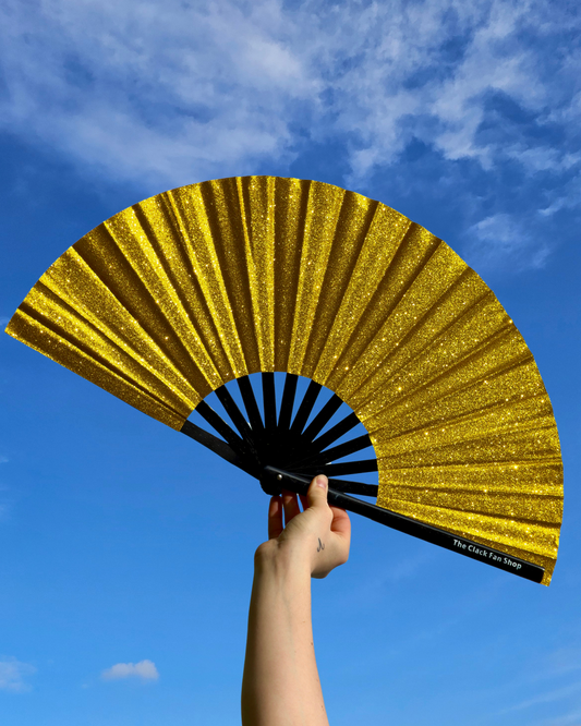 Gold Glitter Fan
