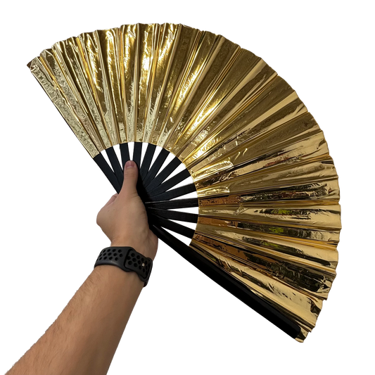 Gold Holographic Fan
