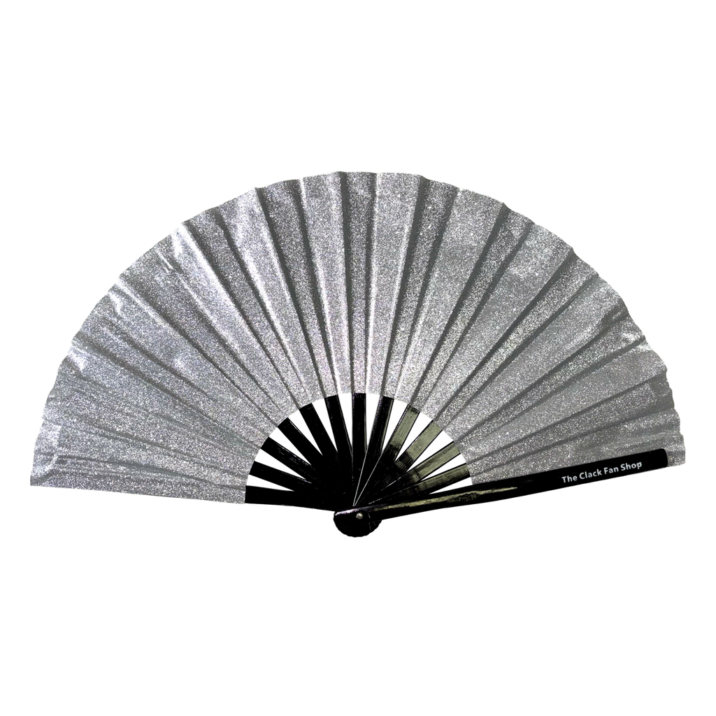 Silver Glitter Fan