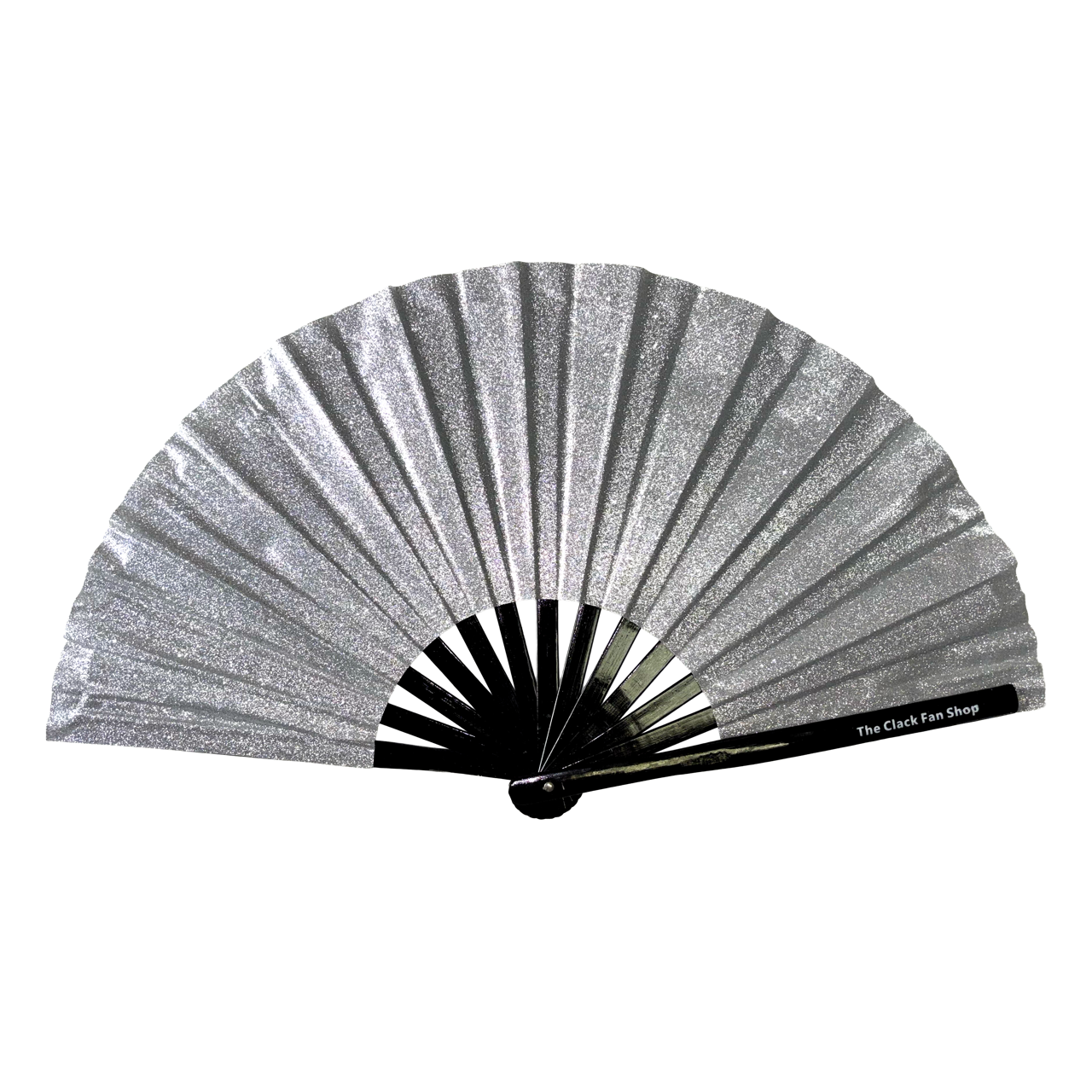 Silver Glitter Fan