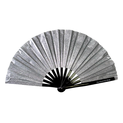 Silver Glitter Fan