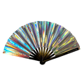 Silver Holographic Fan