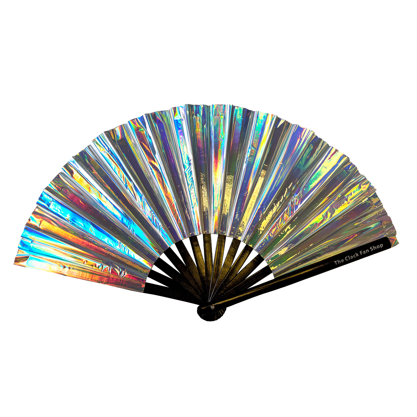 Silver Holographic Fan