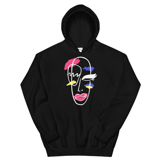 Elliott Barnicle Face Hoodie Black