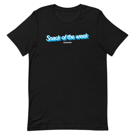 The Gossip Gays Snack of the Week T-shirt Blue